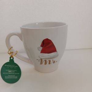 home essentials large ceramic Mr. Claus coffee mug.
